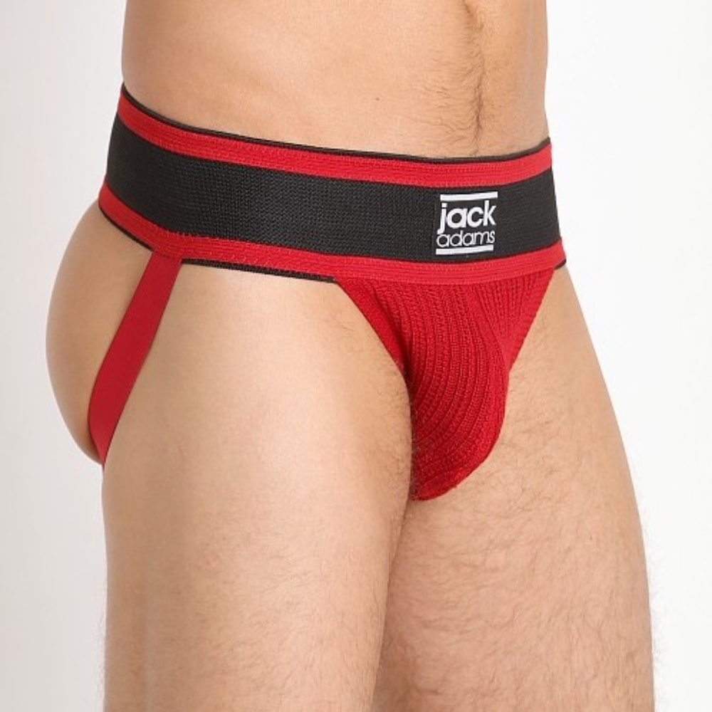 Jack Adams Jock XL approx 35-41" waist 70% polyester / 15% cotton / 15% rubber